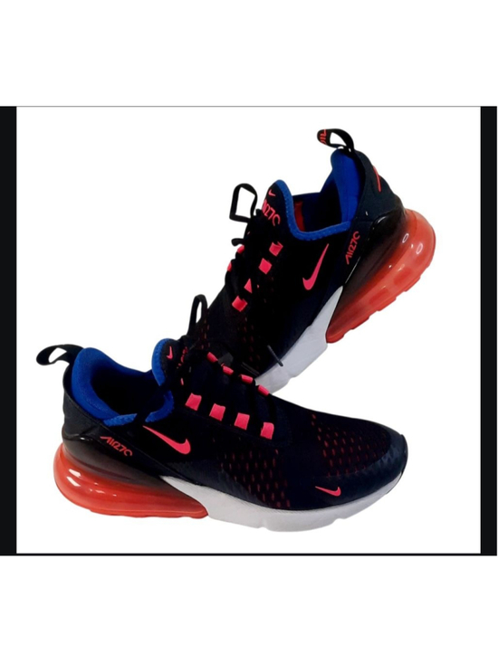Nike Shoes - Nike Air Max 270 Womens
Running Shoes Black Pink Racer
Blue DZ4407-600 Size 8